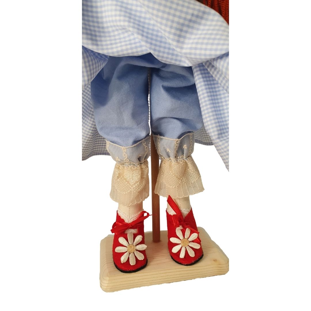 Papusa handmade roscata Dorothy din Oz